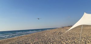 קמפינג חוף ניצנים, אוהלים חוף ניצנים, אוהל מול הים